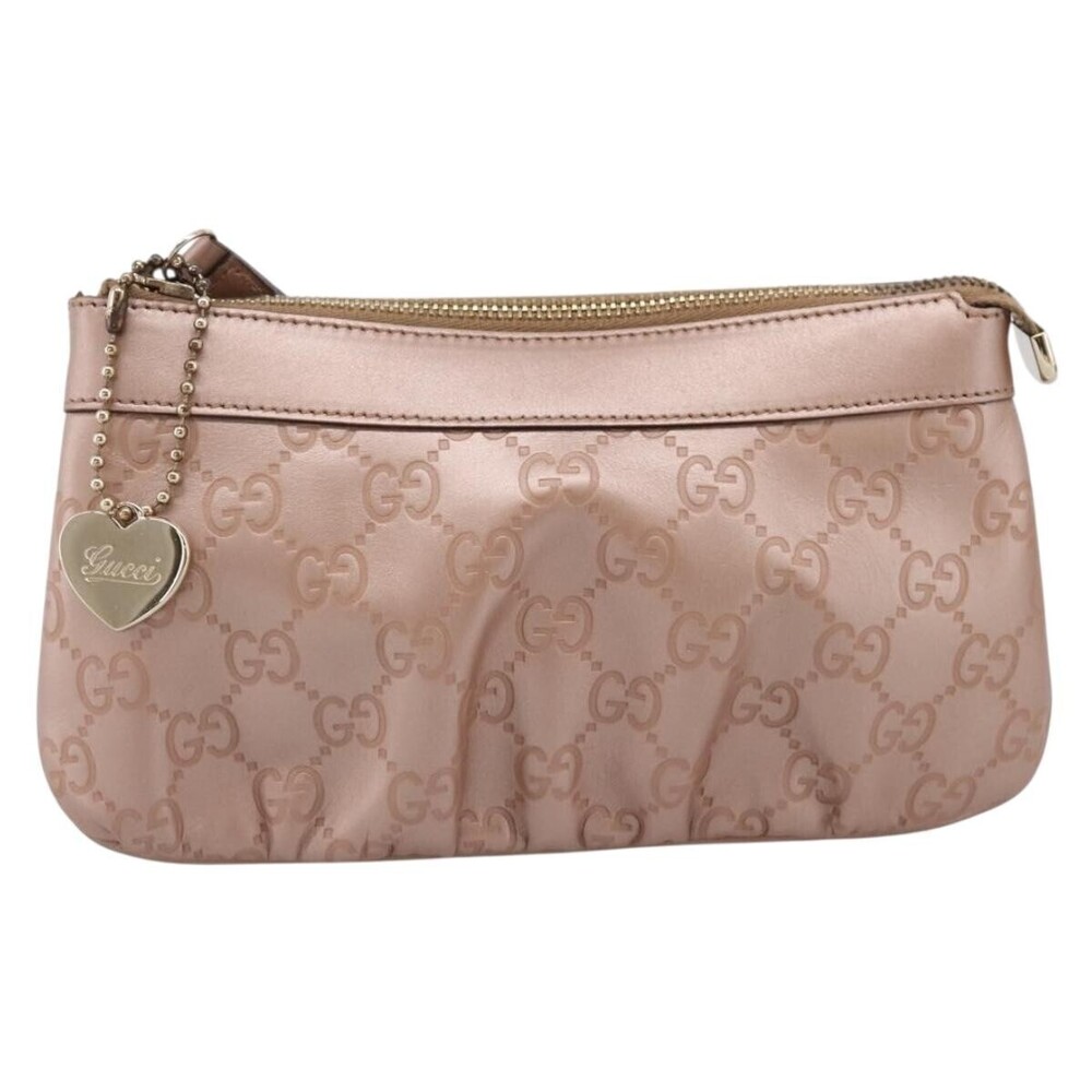 Gucci Heart Wristlet Guccissima Leather